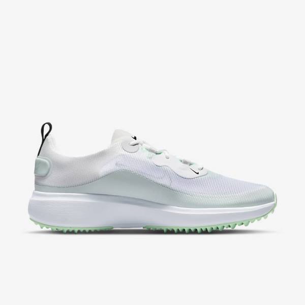 Nike Ace Summerlite Golfove Topanky Damske Biele Platina Mätové Čierne | NK864CHQ