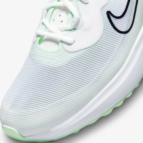 Nike Ace Summerlite Golfove Topanky Damske Biele Platina Mätové Čierne | NK864CHQ