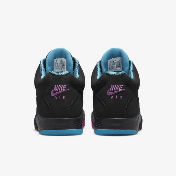 Nike Air Flight Lite Stredne Tenisky Panske Čierne Tyrkysové Červené Nachový Čierne | NK390VWD