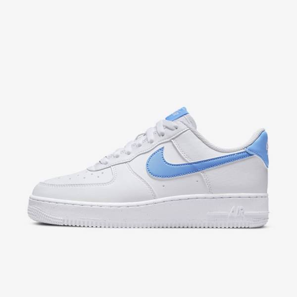 Nike Air Force 1 07 Next Nature Tenisky Damske Biele Metal Strieborne Modre | NK703RKC