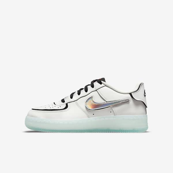 Nike Air Force 1-1 Older Tenisky Detske Biele Čierne Červené Viacfarebný | NK684PTQ