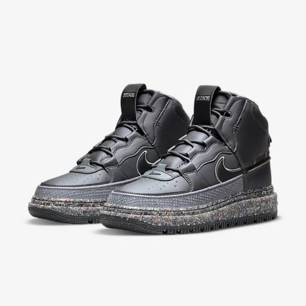 Nike Air Force 1 Boot Tenisky Panske Tmavo Siva Čierne | NK750USD