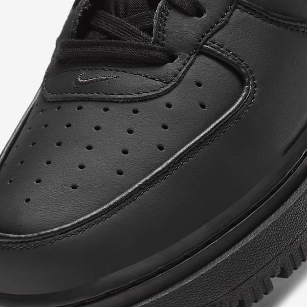 Nike Air Force 1 Boot Tenisky Panske Čierne Tmavo Siva Biele | NK489IVO