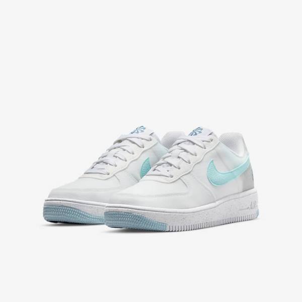 Nike Air Force 1 Crater Older Tenisky Detske Biele Modre | NK370NLS