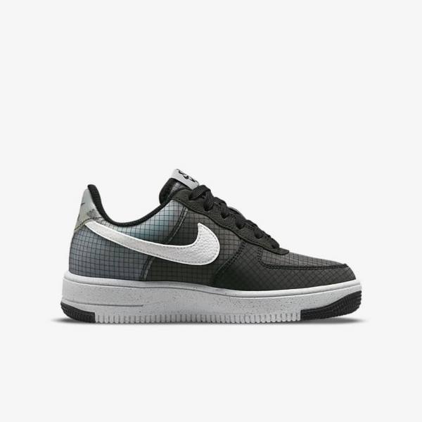 Nike Air Force 1 Crater Older Tenisky Detske Čierne Biele | NK532NIW