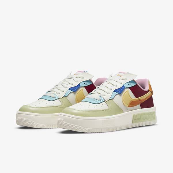 Nike Air Force 1 Fontanka Tenisky Damske Bordove Zlate | NK509NAW