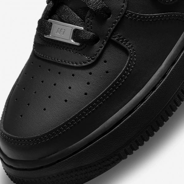 Nike Air Force 1 LE Older Tenisky Detske Čierne | NK598WEK