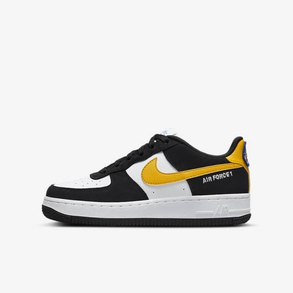 Nike Air Force 1 LV8 Older Tenisky Detske Čierne Biele Tmavo | NK502LXT