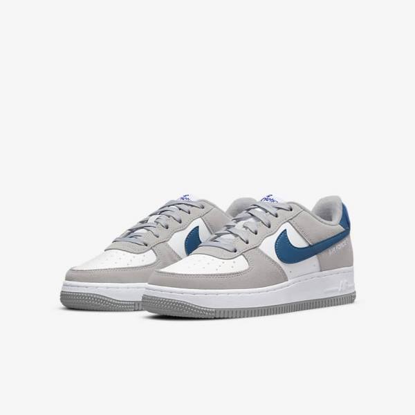 Nike Air Force 1 LV8 Older Tenisky Detske Svetlo Siva Biele Svetlo Siva | NK506NLE