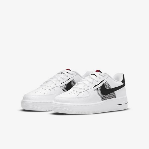 Nike Air Force 1 LV8 Older Tenisky Detske Biele Červené Biele Čierne | NK649LVU