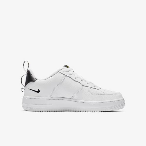 Nike Air Force 1 LV8 Utility Older Tenisky Detske Biele Čierne Žlté Biele | NK679HNR