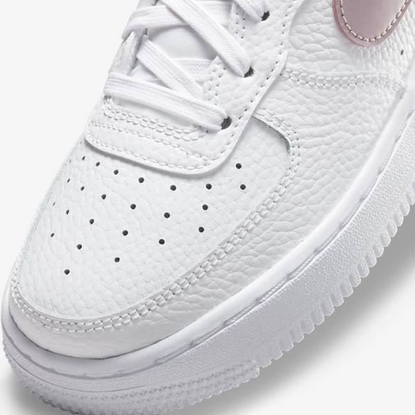 Nike Air Force 1 Older Tenisky Detske Biele Ruzove | NK375RTZ