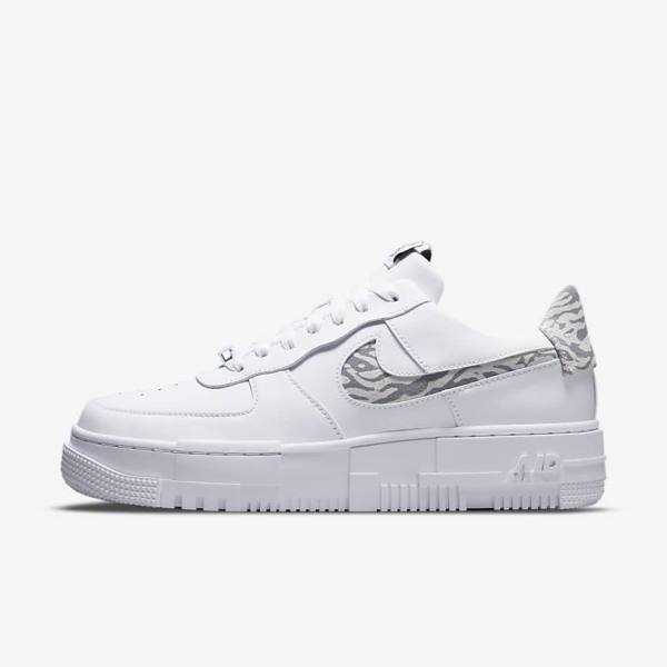 Nike Air Force 1 Pixel SE Tenisky Damske Biele Siva Biele | NK761HTV