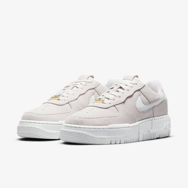 Nike Air Force 1 Pixel Tenisky Damske Biele Svetlo Béžové Ruzove | NK340FVU