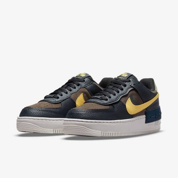 Nike Air Force 1 Shadow Tenisky Damske Zelene Biele Zlate | NK561BXQ