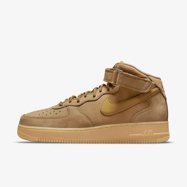 Nike Air Force 1 Stredne 07 Tenisky Panske Svetlo Hnede Čierne | NK730KTL