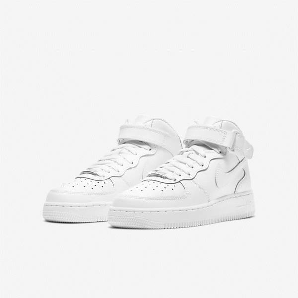 Nike Air Force 1 Stredne LE Older Basketbalove Tenisky Detske Biele | NK431KYL