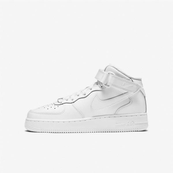 Nike Air Force 1 Stredne LE Older Basketbalove Tenisky Detske Biele | NK431KYL