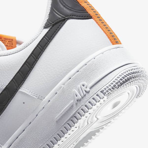 Nike Air Force 1 Tenisky Panske Biele Oranžové Strieborne Čierne | NK472AVM