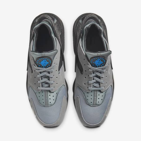 Nike Air Huarache Tenisky Panske Siva Svetlo Modre Čierne Metal Strieborne | NK194UVR