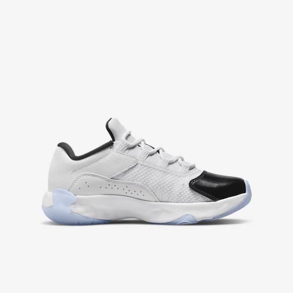 Nike Air Jordan 11 CMFT Low Older Tenisky Detske Biele Čierne | NK154VFX