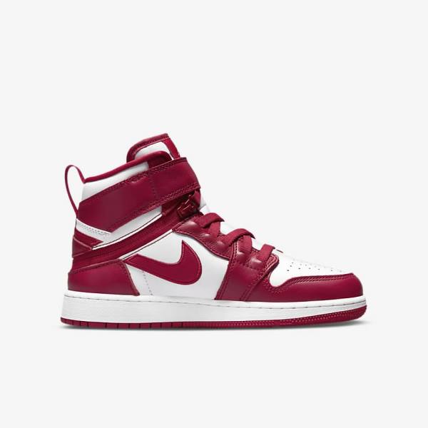 Nike Air Jordan 1 Hi FlyEase Older Tenisky Detske Červené Biele | NK469RIJ