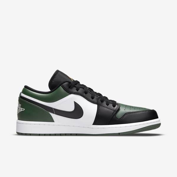 Nike Air Jordan 1 Low Tenisky Panske Zelene Biele Čierne | NK491ELF