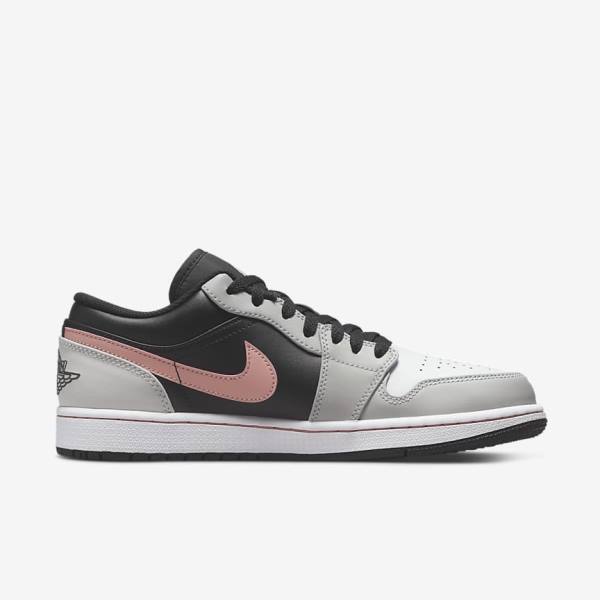 Nike Air Jordan 1 Low Tenisky Panske Čierne Siva Biele Koralove | NK165VHU