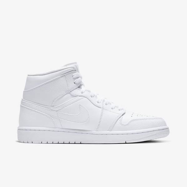 Nike Air Jordan 1 Stredne Jordan Tenisky Panske Biele | NK604BGH