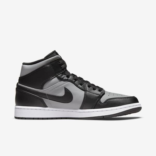 Nike Air Jordan 1 Stredne Jordan Tenisky Panske Čierne Siva Biele Červené | NK642ZXH