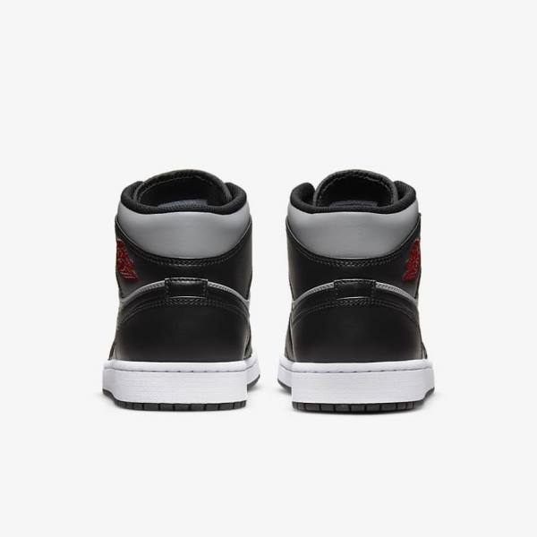 Nike Air Jordan 1 Stredne Jordan Tenisky Panske Čierne Siva Biele Červené | NK642ZXH