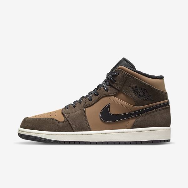 Nike Air Jordan 1 Stredne SE Jordan Tenisky Panske Tmavo Čokoláda Hnede Čierne Červené | NK023QZS