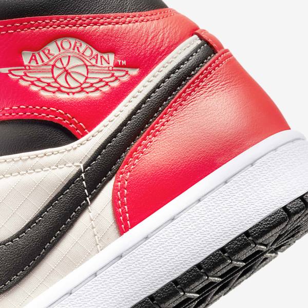 Nike Air Jordan 1 Stredne SE Tenisky Damske Svetlo Hnede Svetlo Červené Biele | NK169WIN