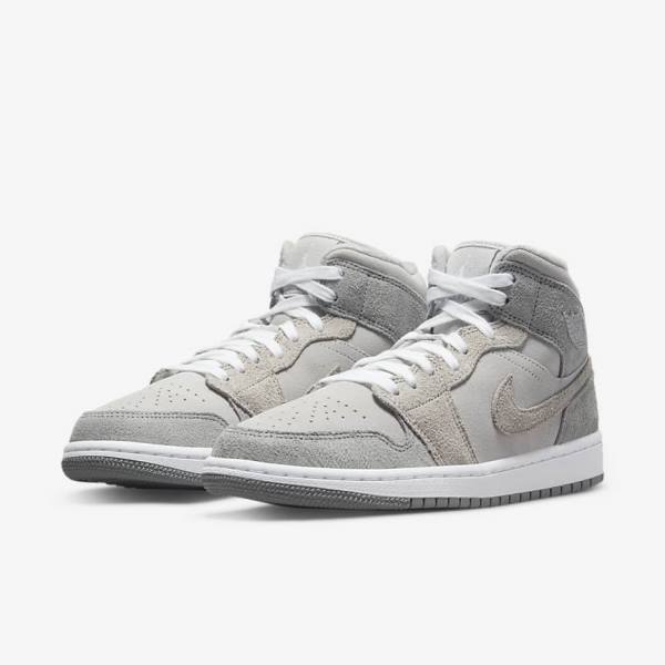 Nike Air Jordan 1 Stredne SE Tenisky Damske Siva Biele Siva | NK631TSG