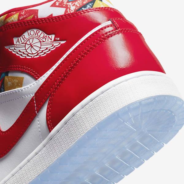 Nike Air Jordan 1 Stredne SE Tenisky Panske Červené Námornícka Modrá Biele | NK147QIX