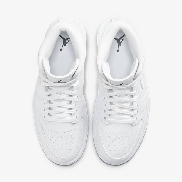 Nike Air Jordan 1 Stredne Tenisky Damske Biele | NK589VRX