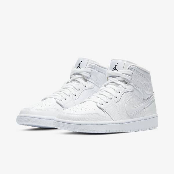 Nike Air Jordan 1 Stredne Tenisky Damske Biele | NK589VRX