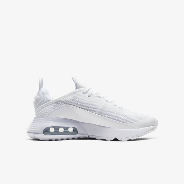 Nike Air Max 2090 Older Tenisky Detske Biele Siva Biele | NK089UXE