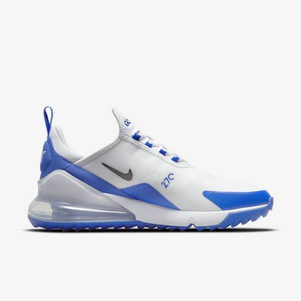 Nike Air Max 270 G Golfove Topanky Damske Biele Modre Platina Čierne | NK654YGW