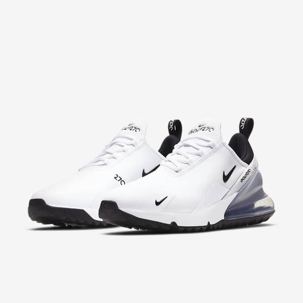 Nike Air Max 270 G Golfove Topanky Damske Biele Platina Čierne | NK820SJH