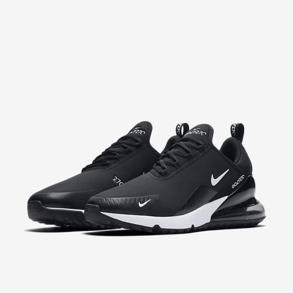 Nike Air Max 270 G Golfove Topanky Panske Čierne Biele | NK048CQH