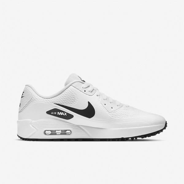 Nike Air Max 90 G Golfove Topanky Damske Biele Čierne | NK417PLX