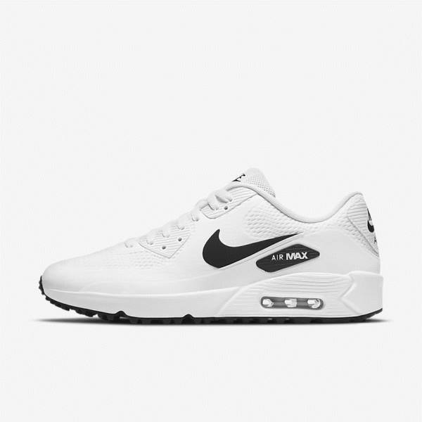 Nike Air Max 90 G Golfove Topanky Damske Biele Čierne | NK417PLX