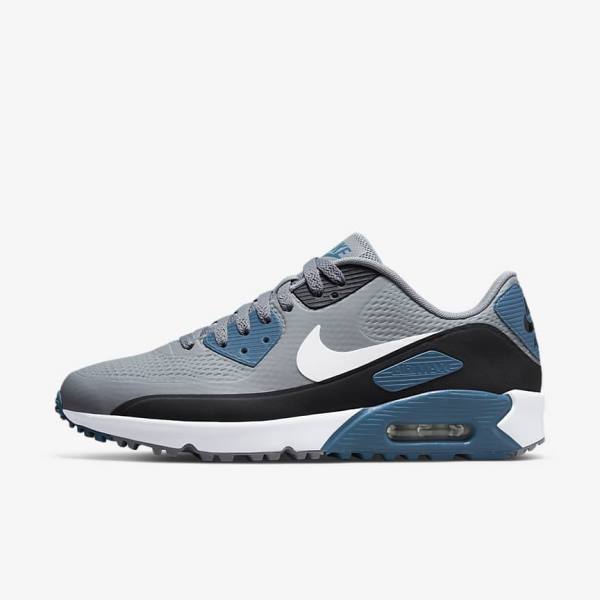 Nike Air Max 90 G Golfove Topanky Damske Siva Čierne Biele | NK826TAK