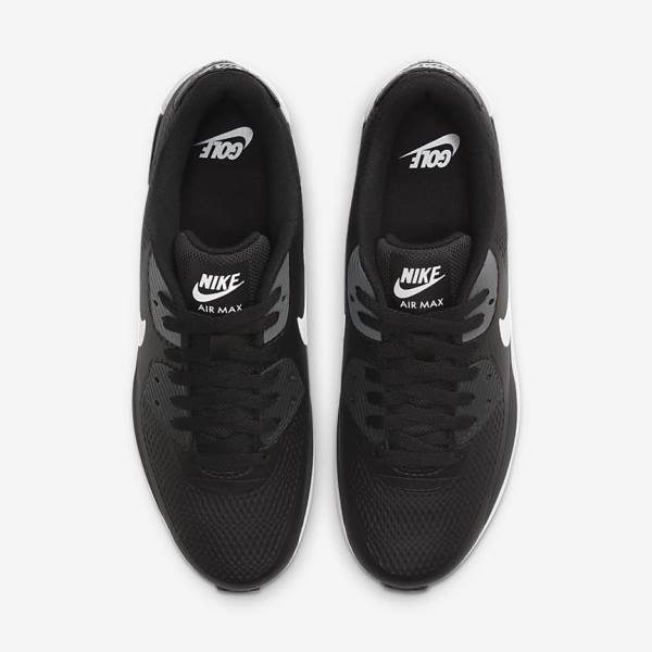 Nike Air Max 90 G Golfove Topanky Panske Čierne Tmavo Siva Biele | NK083ZRL