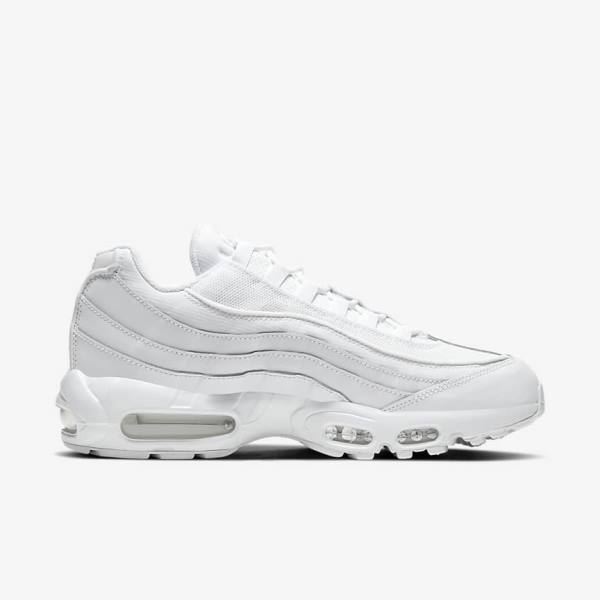 Nike Air Max 95 Essential Tenisky Panske Biele Siva Biele | NK420LXE