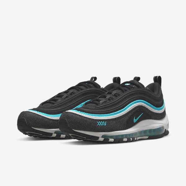 Nike Air Max 97 SE Tenisky Panske Čierne Biele Tyrkysové | NK857QZX