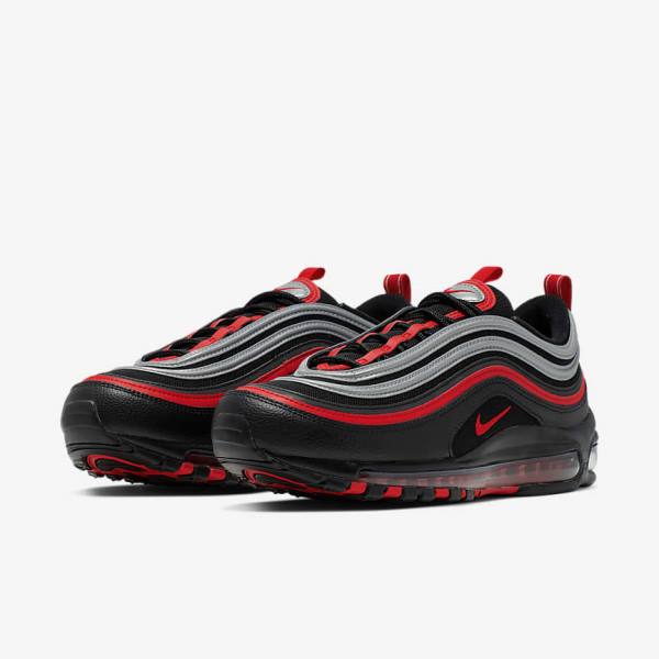 Nike Air Max 97 Tenisky Panske Čierne Metal Strieborne Červené | NK403KVX