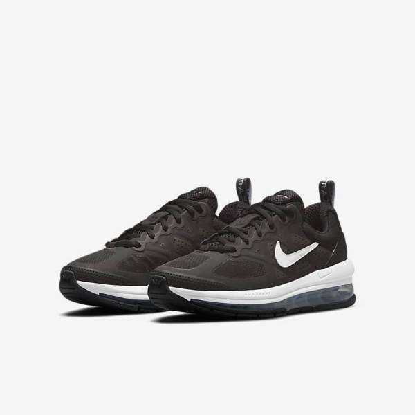 Nike Air Max Genome Older Vychadzkova Obuv Detske Čierne Tmavo Siva Biele | NK375QPG