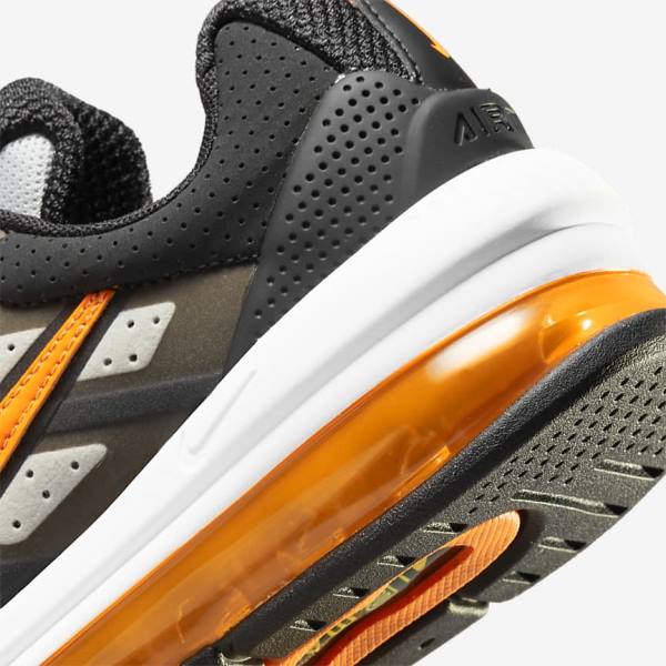 Nike Air Max Genome Older Vychadzkova Obuv Detske Čierne Siva Biele Oranžové | NK683CVZ